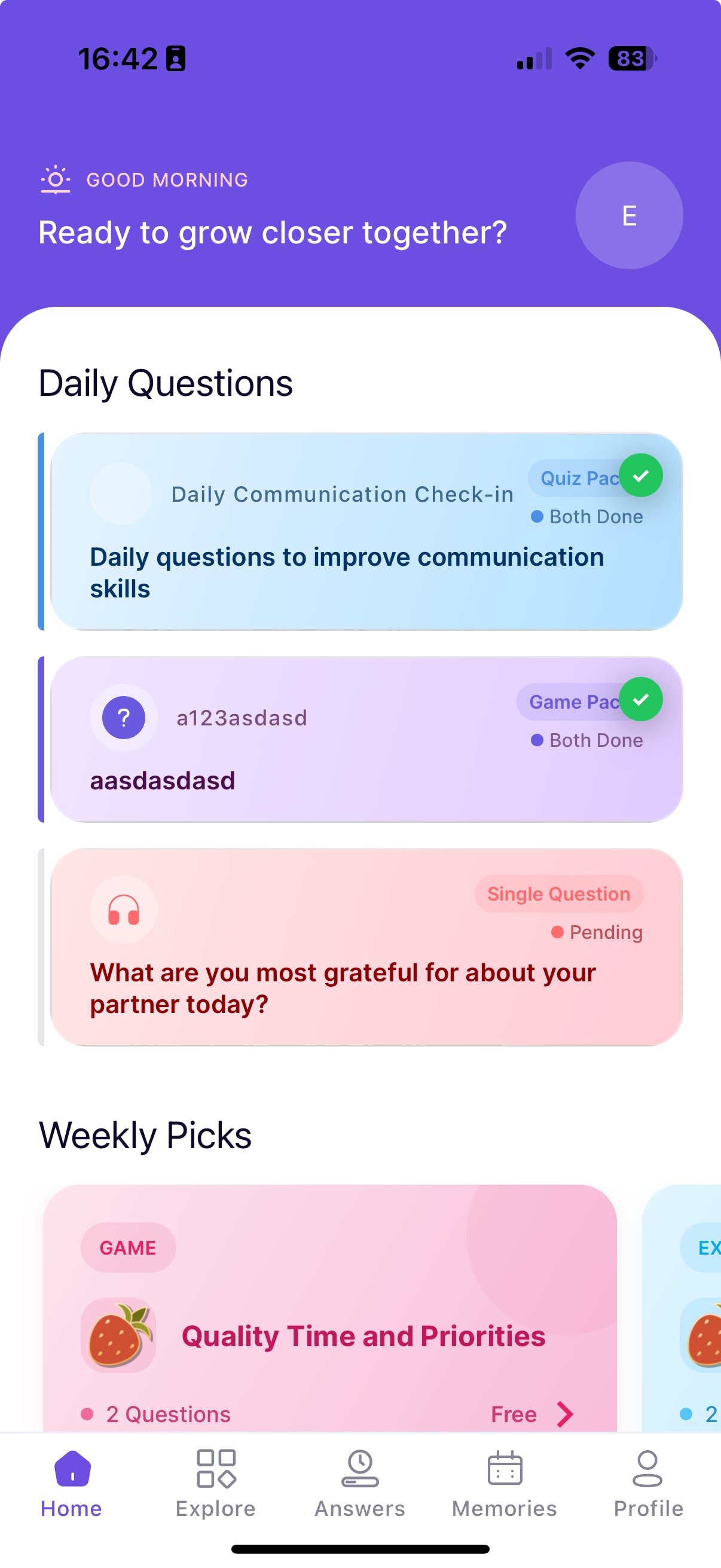 Couple Relationship Platform